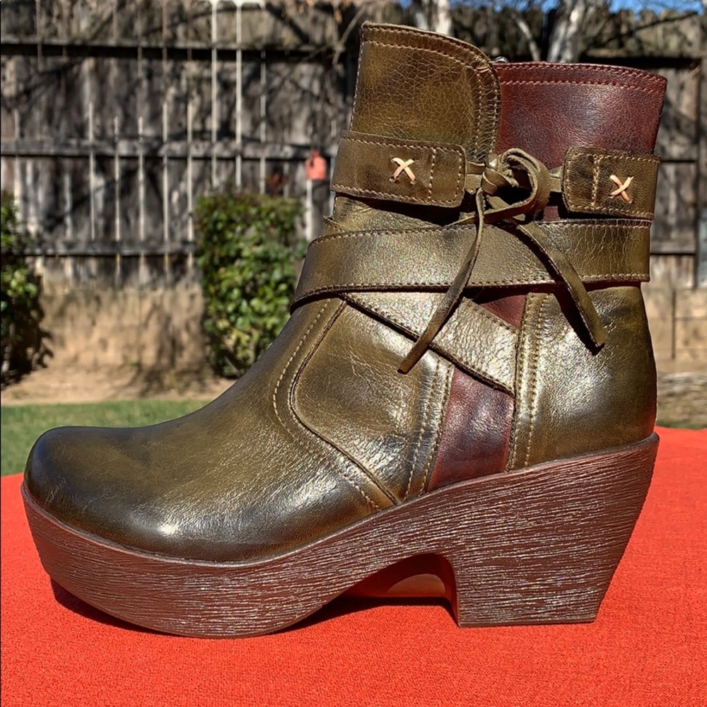 Jafa 610 Boots Olive & Brown Size 37 - Picture 3 of 8